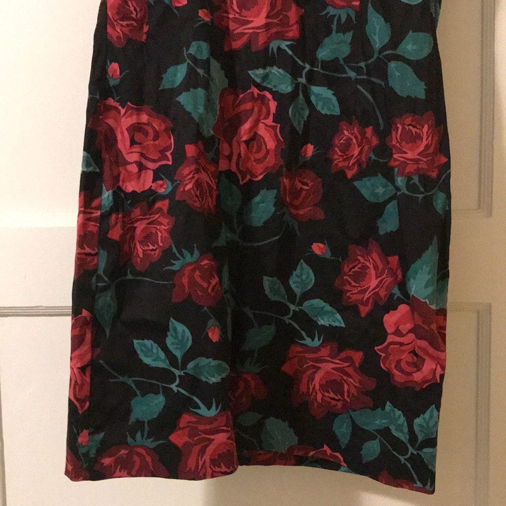 Strapless floral mini dress